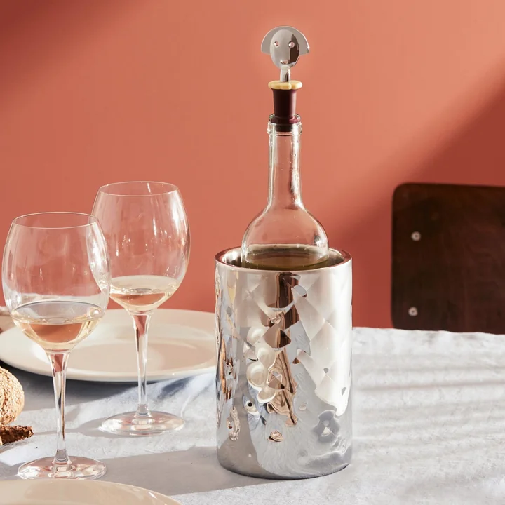 Alessi - Anna Stop 2 bouchon de bouteille, noir