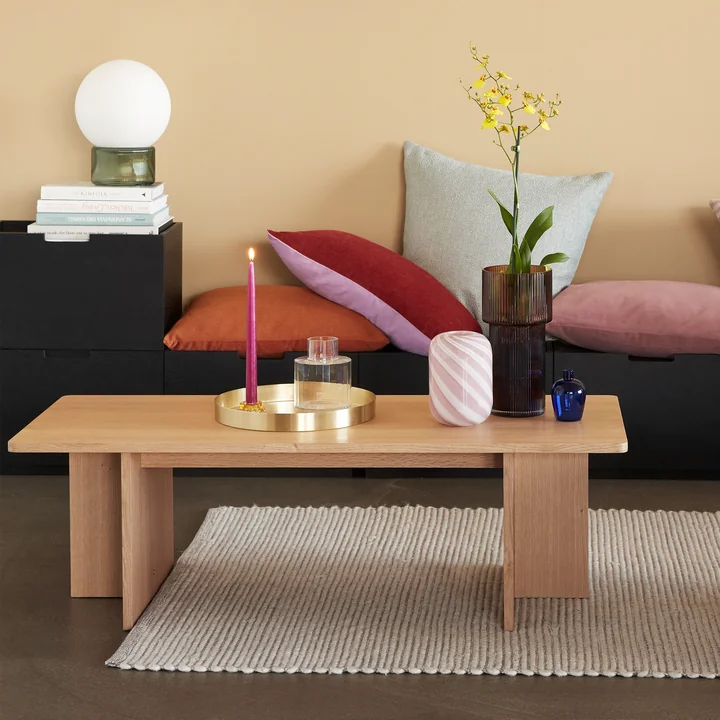 Hübsch Interior - Align Banc, L 85 cm, chêne naturel