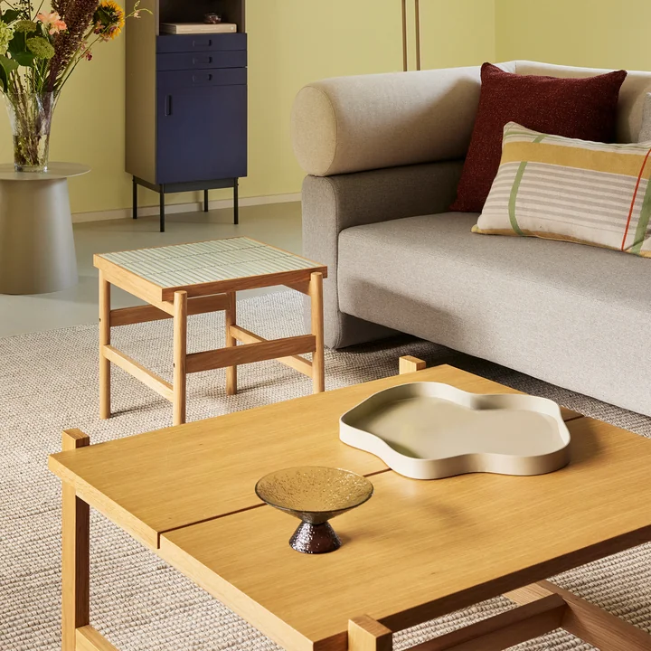 Hübsch Interior - Dash Table basse, 80 x H 47 cm, chêne naturel