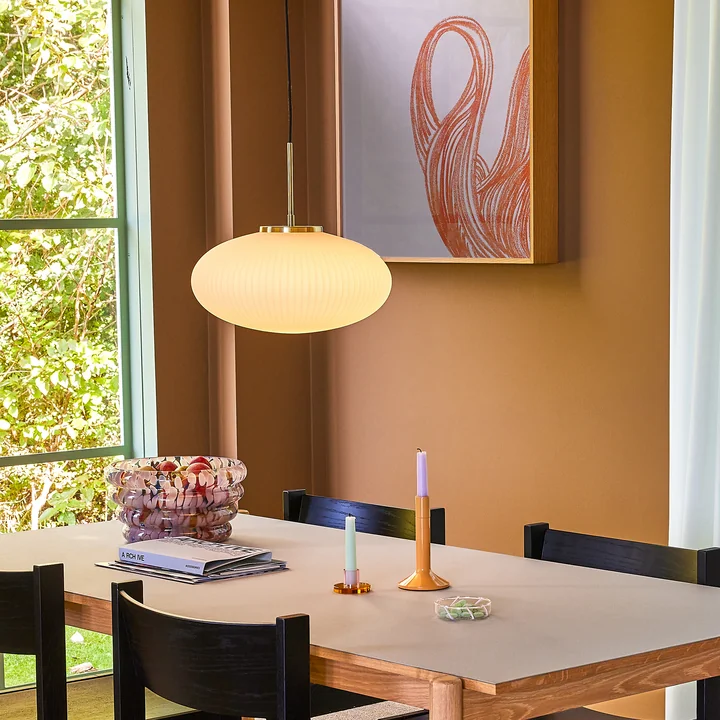 Hübsch Interior - Serene Lampe à suspendre Ø 40 cm, blanc