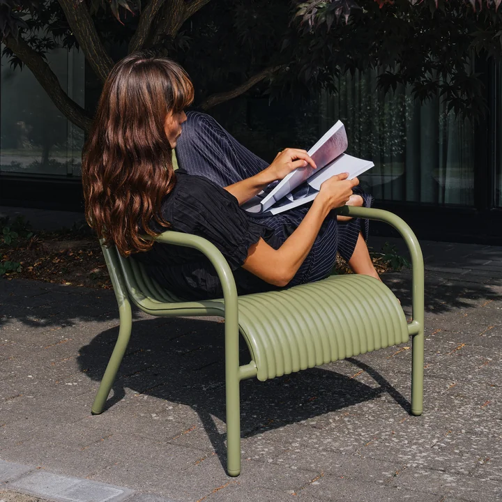 Tom Dixon - Groove Lounge Chair, vert mousse