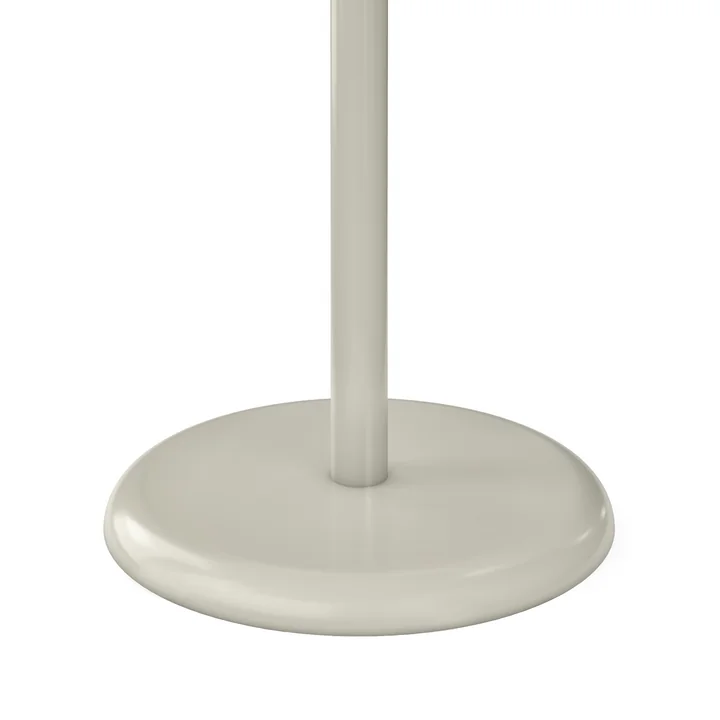 Tom Dixon - Groove Round Table de jardin, Ø 69,7 cm, pied putty