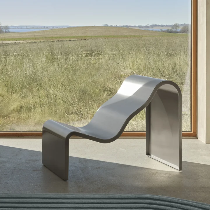 Muuto - Dream View Banc, acier, 60 cm