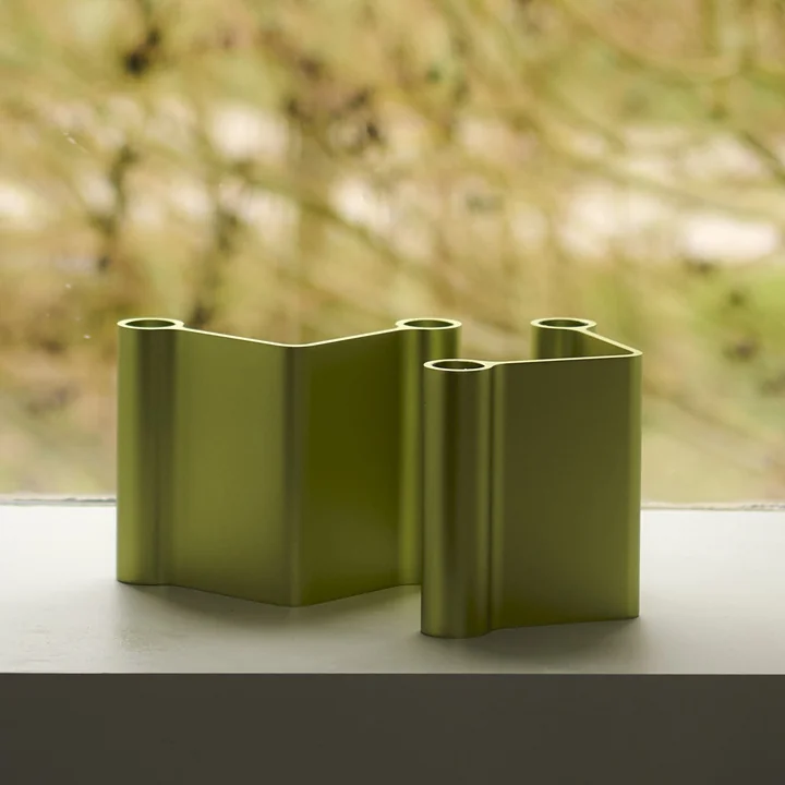 Muuto - Pair Bougeoir, H 11 cm, vert