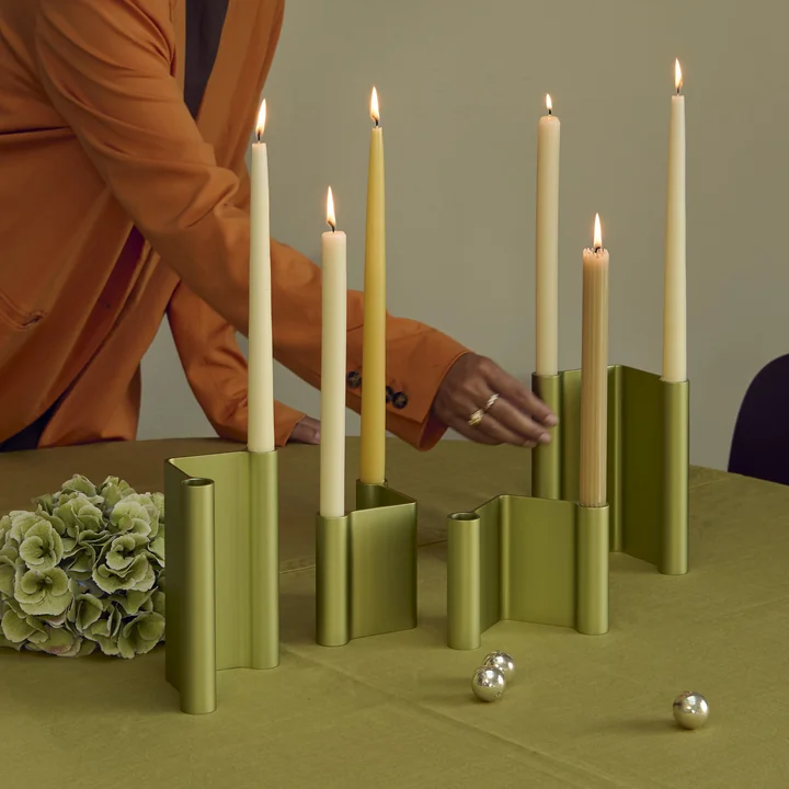 Muuto - Pair Porte-bougie, vert