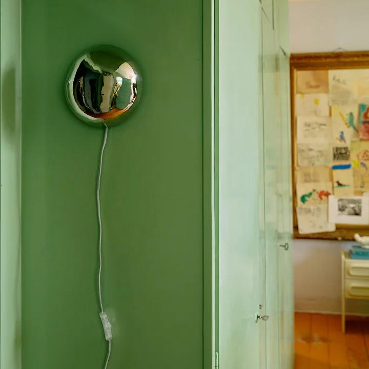 HKliving - Orb Applique murale, chrome