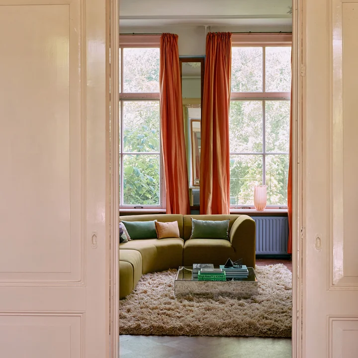 HKliving - High Vase en verre, peach