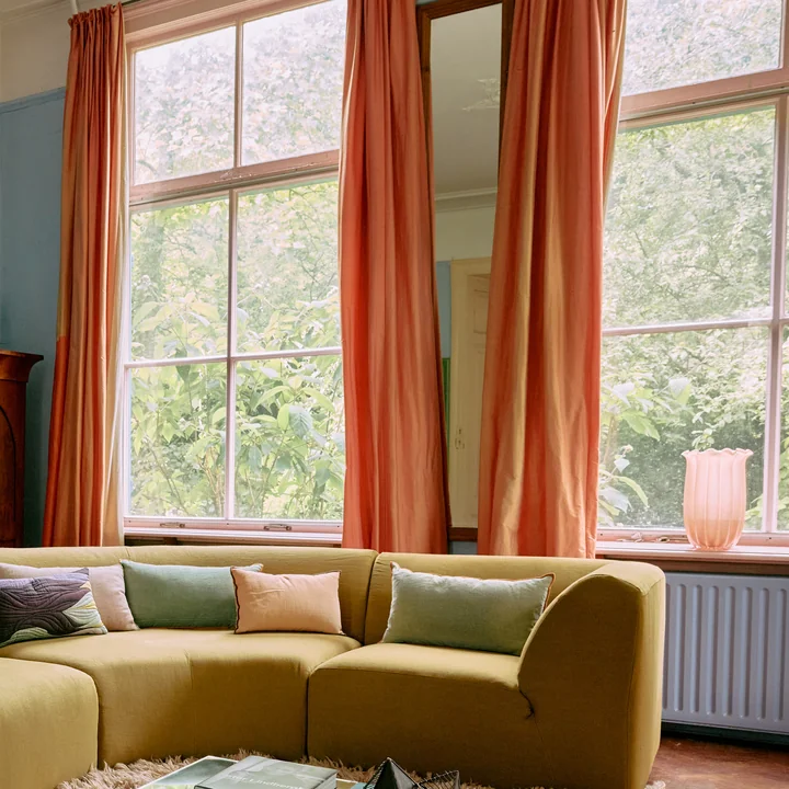 HKliving - High Vase en verre, peach