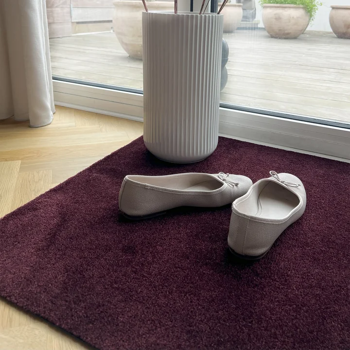 tica copenhagen - Paillasson, 60 x 90 cm, Unicolor bordeaux