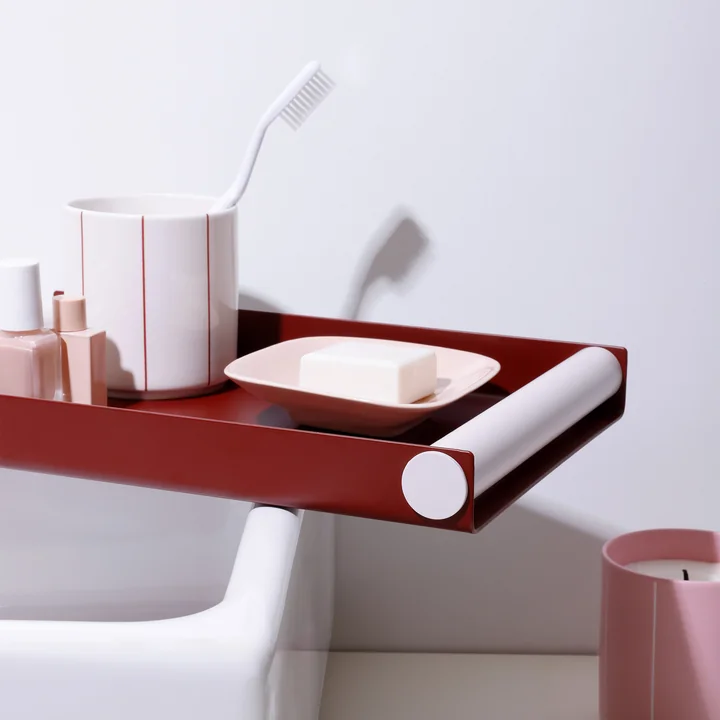 Design Letters - Ray Plateau, Medium, bourgogne / beige pastel