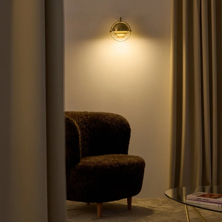 Gubi - Multi-Lite Applique murale, laiton