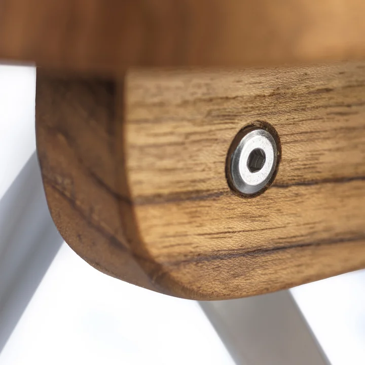 FDB Møbler - Lilleø M26 Table pliante, 58 x 63,5 cm, teck huilé naturel