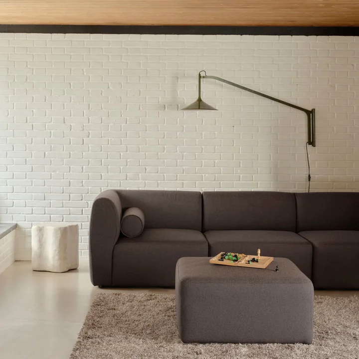 FDB Møbler - Hasle U17 Applique murale, vert olive (RAL1013)