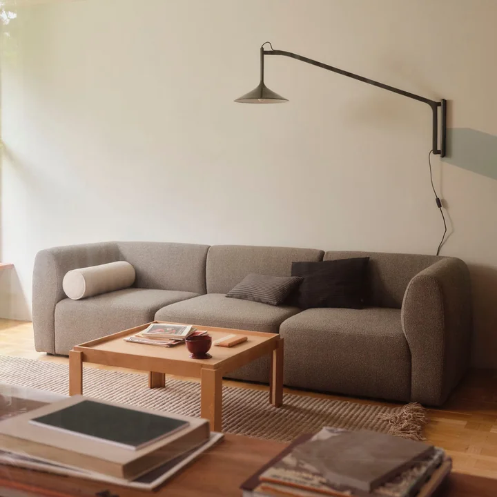 FDB Møbler - Hasle U17 Applique murale, vert olive (RAL1013)