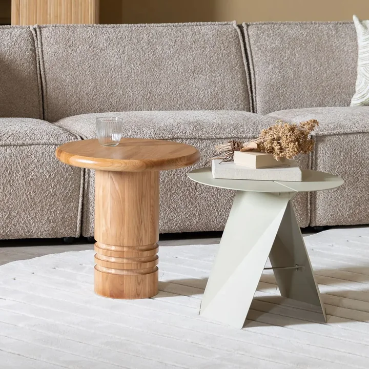 Zuiver - Foldy Table d'appoint, pliable, beige