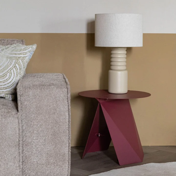 Zuiver - Foldy table d'appoint, pliable, marsala red