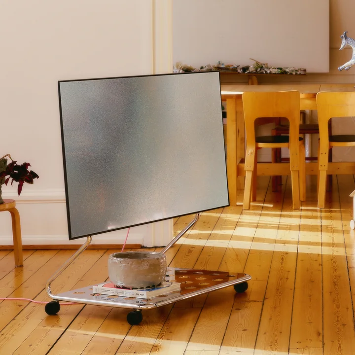 Pedestal - Disco Support TV, 40 - 70 pouces, chromé