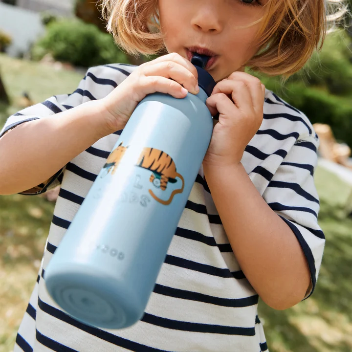 LIEWOOD - Falk bouteille d'eau, 500 ml, Tiger, beach blue