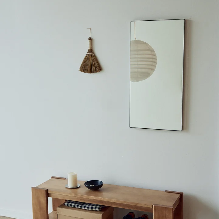 Form & Refine - Taper miroir mural, 40 x 80 cm, acier inoxydable brossé