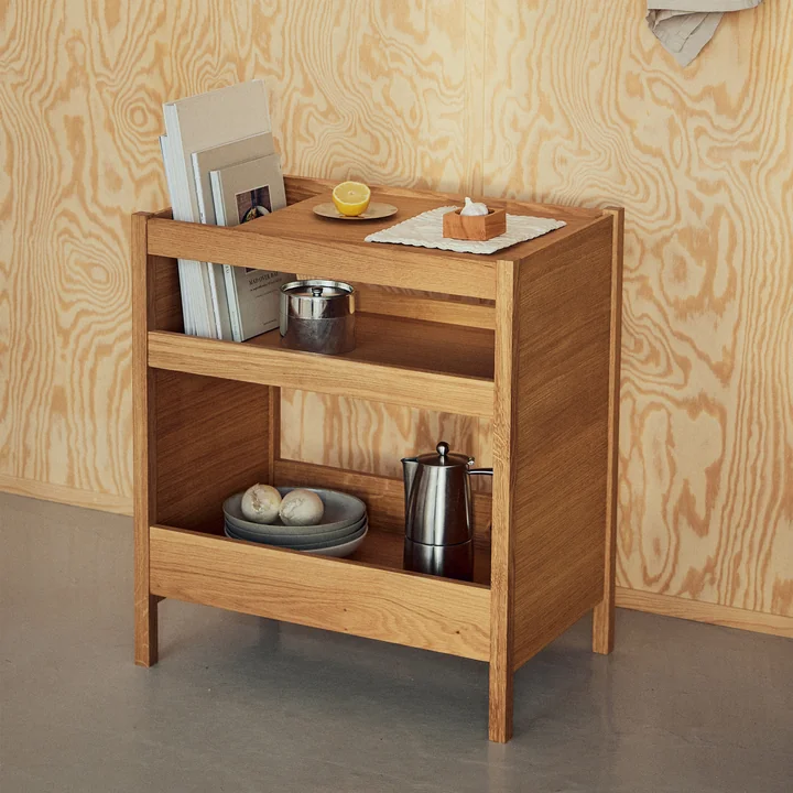 Form & Refine - Journal Table d'appoint, chêne naturel