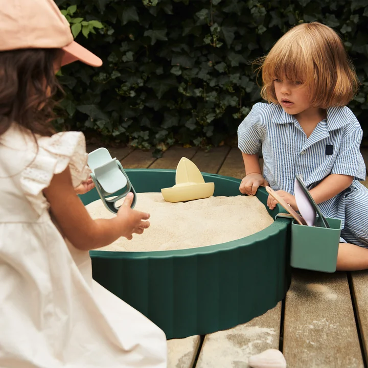LIEWOOD - Saul Bac à sable, Ø 80 cm, green garden / sandy