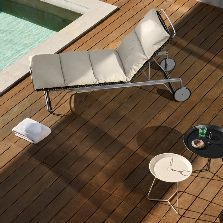 HOUE - CLICK Housse d'assise pour chaise longue réglable, ash