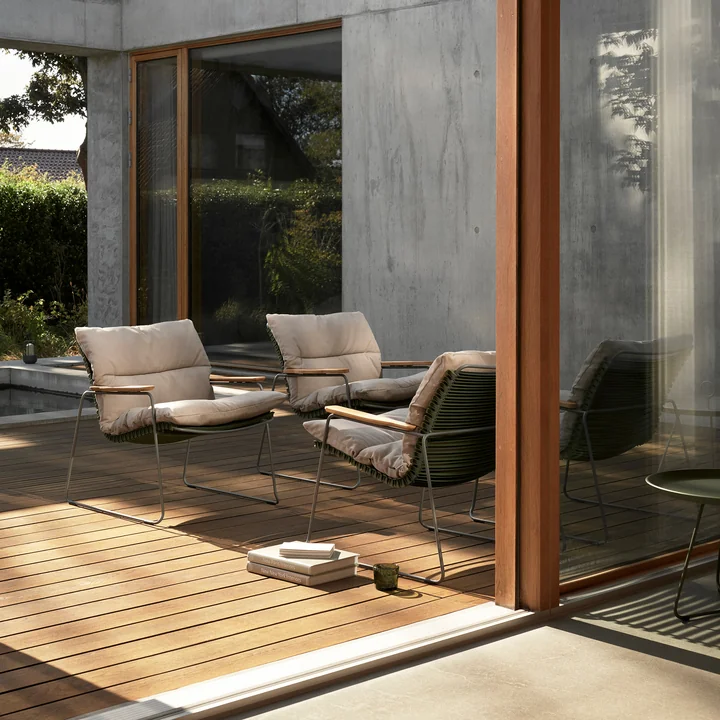 HOUE - CLICK Housse d'assise pour Roomy Outdoor Lounge Chair, ash