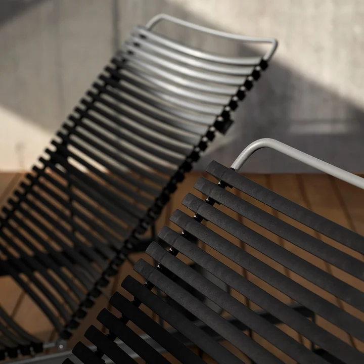 HOUE - CLICK Chaise Longue réglable, noir