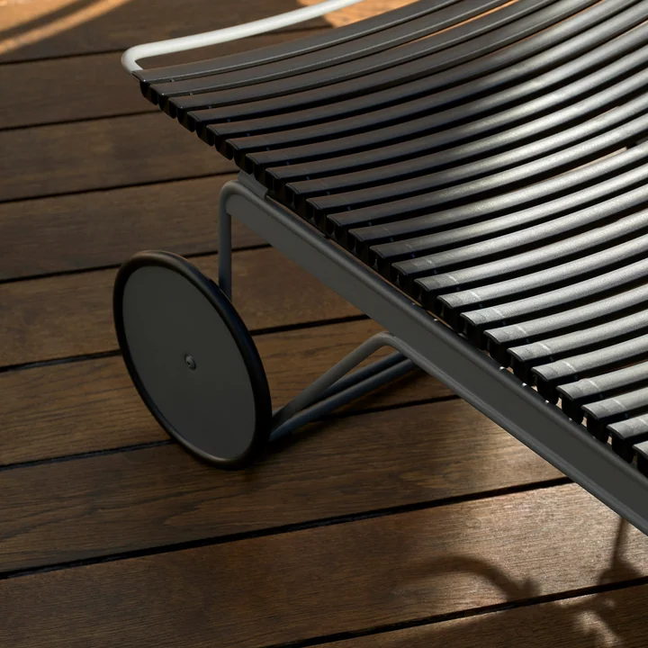 HOUE - CLICK Chaise Longue réglable, noir