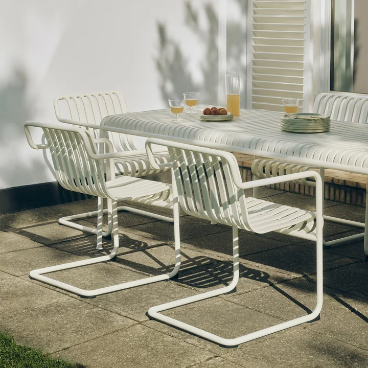 HAY - Palissade Cantilever Dining fauteuil, cream white