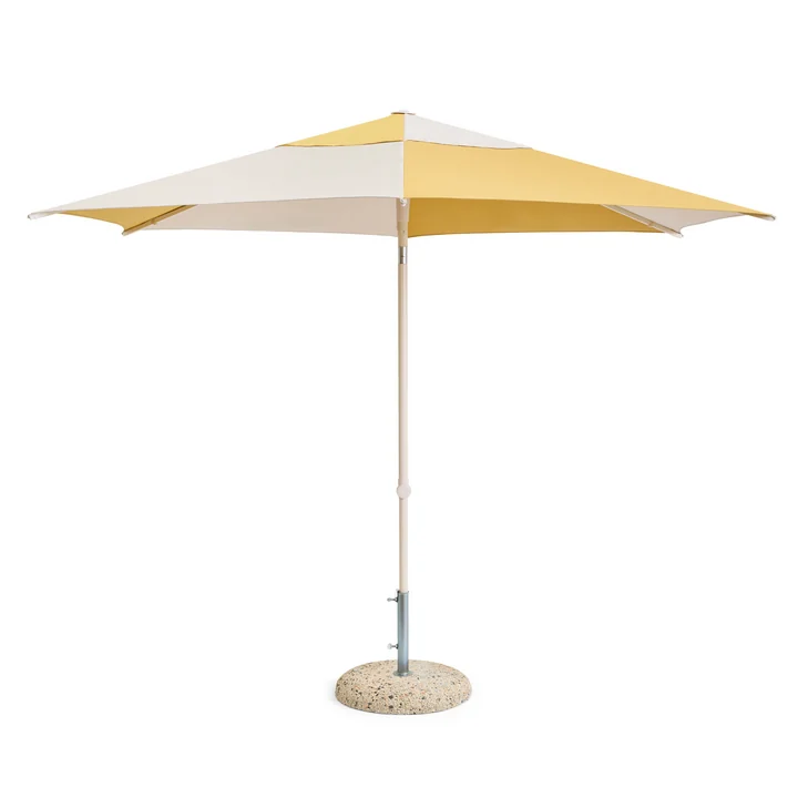 HAY - Terrazza Parasol, hexagonal, Ø 300 cm, blanc cassé / ocre