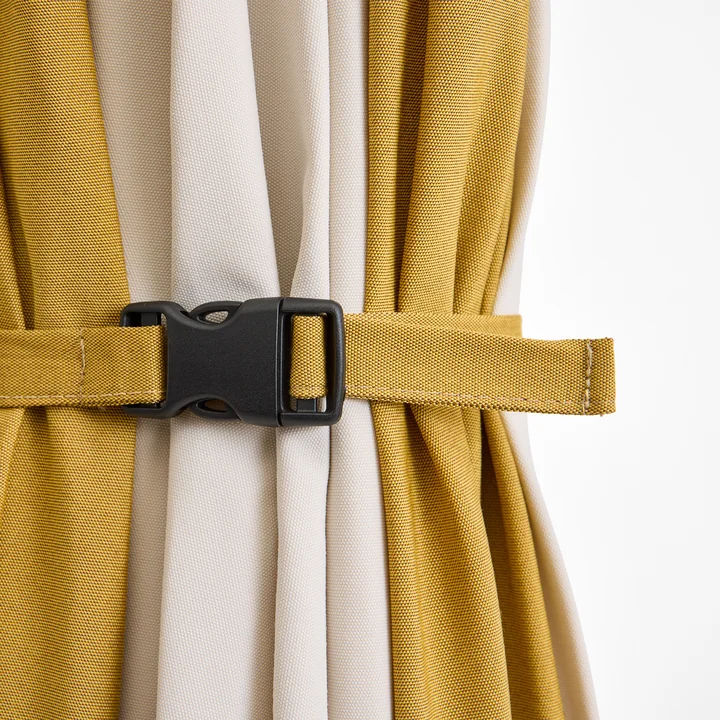 HAY - Terrazza Parasol, hexagonal, Ø 300 cm, blanc cassé / ocre