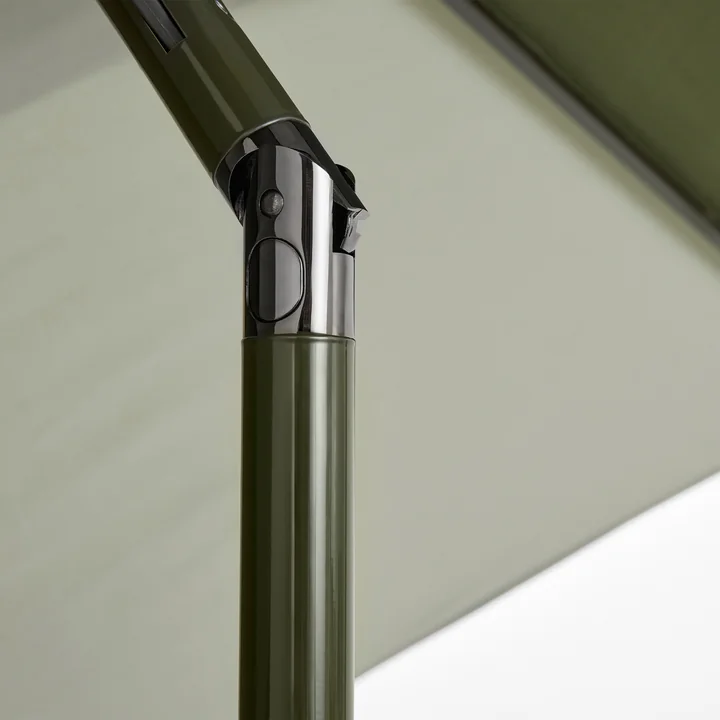 HAY - Terrazza Parasol, hexagonal, Ø 300 cm, vert / vert foncé