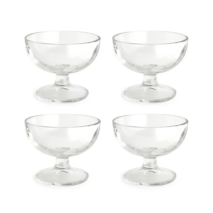 HAY - Verre Coupe à dessert, transparent (set de 4)