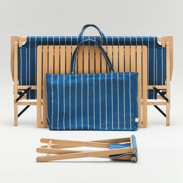 HAY - Outdoor Market Canapé pliant, table pliante, tabouret pliant