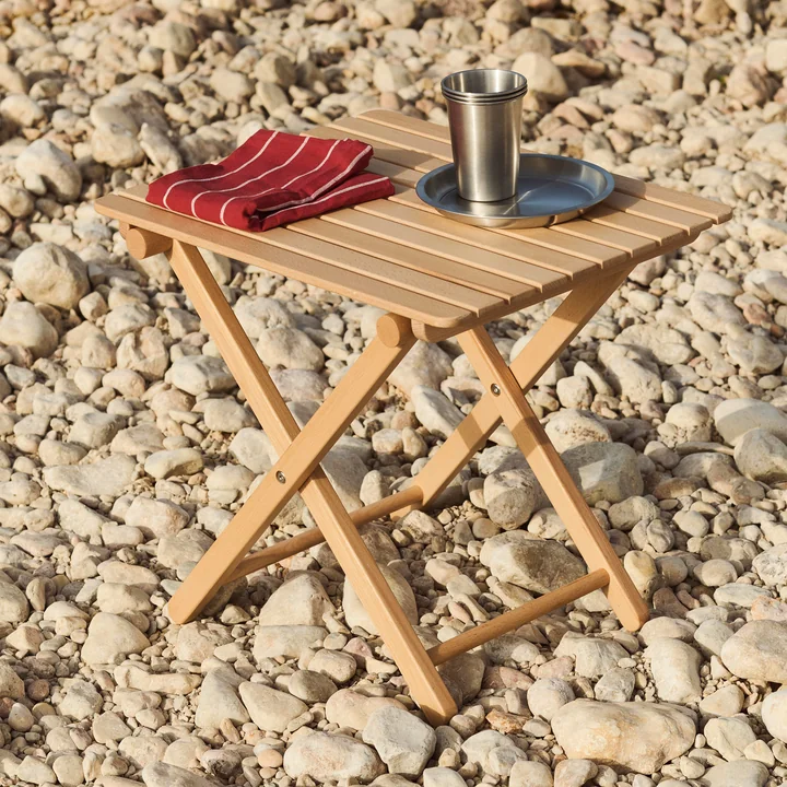 HAY - Outdoor Market Table pliante S, nature