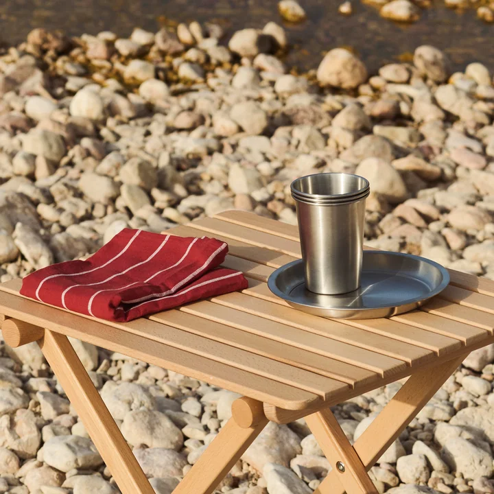 HAY - Outdoor Market Assiette et tasse, acier inoxydable
