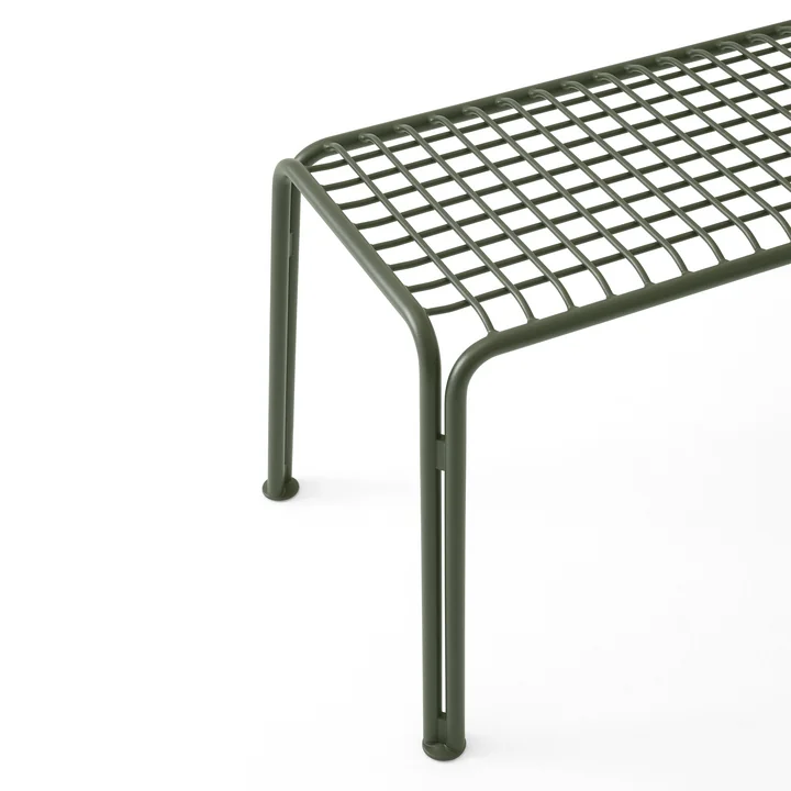 & Tradition - Thorvald SC112 Banc de jardin, 125 x 46 cm, bronze green