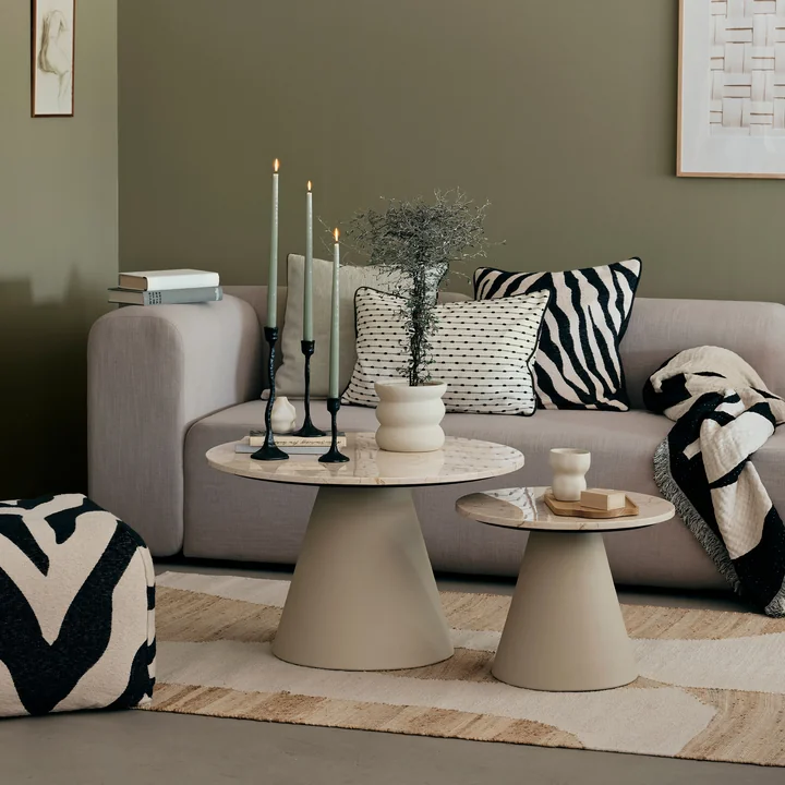Broste Copenhagen - Miro Table d'appoint, beige