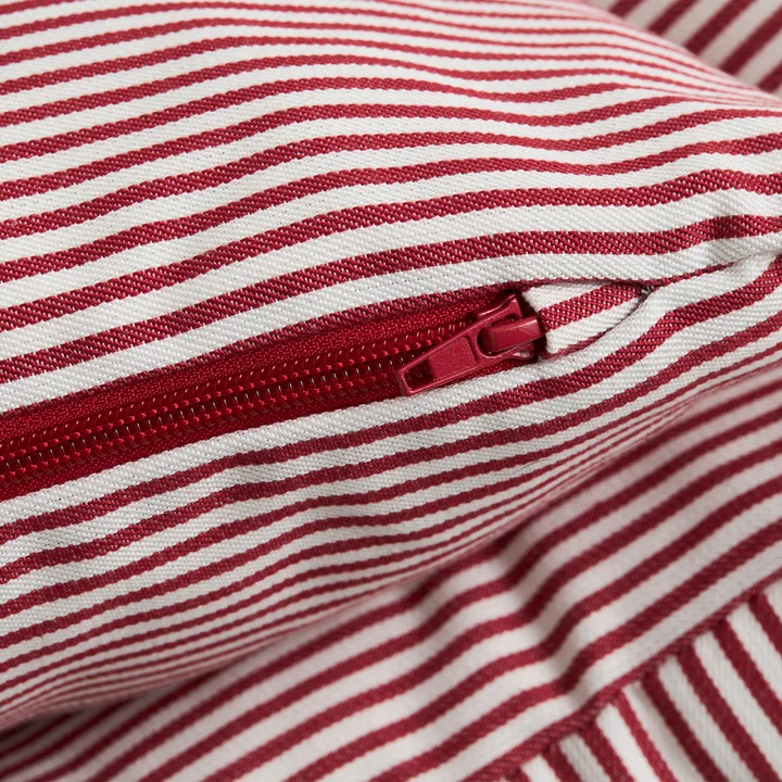 HAY - Lit pour chien, Zip, M, rouge / rayures blanches