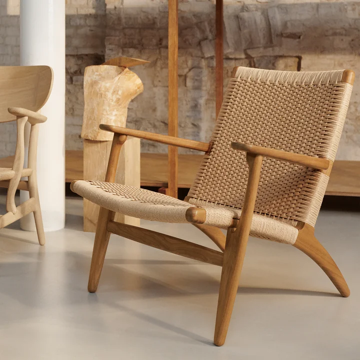 Carl Hansen - CH25 Fauteuil, chêne huilé / tressage naturel