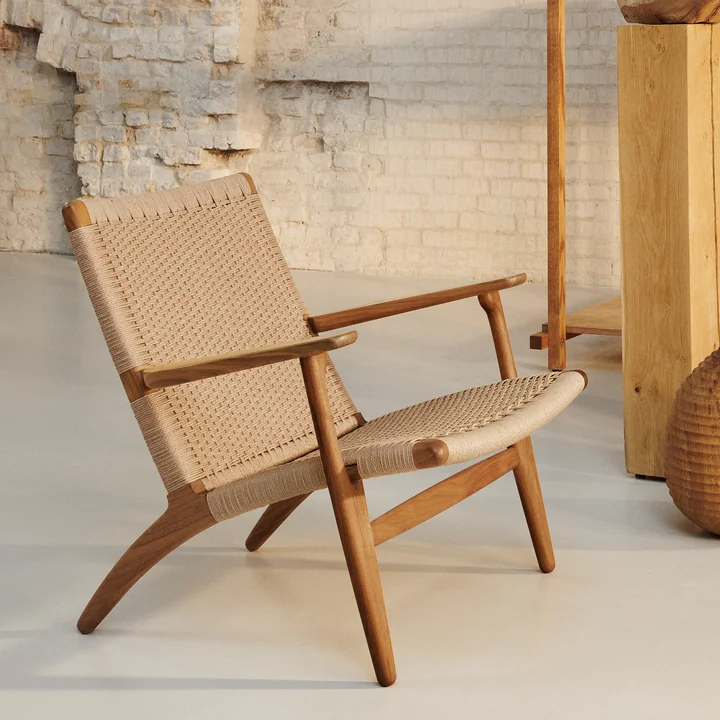 Carl Hansen - CH25 Fauteuil, chêne huilé / tressage naturel