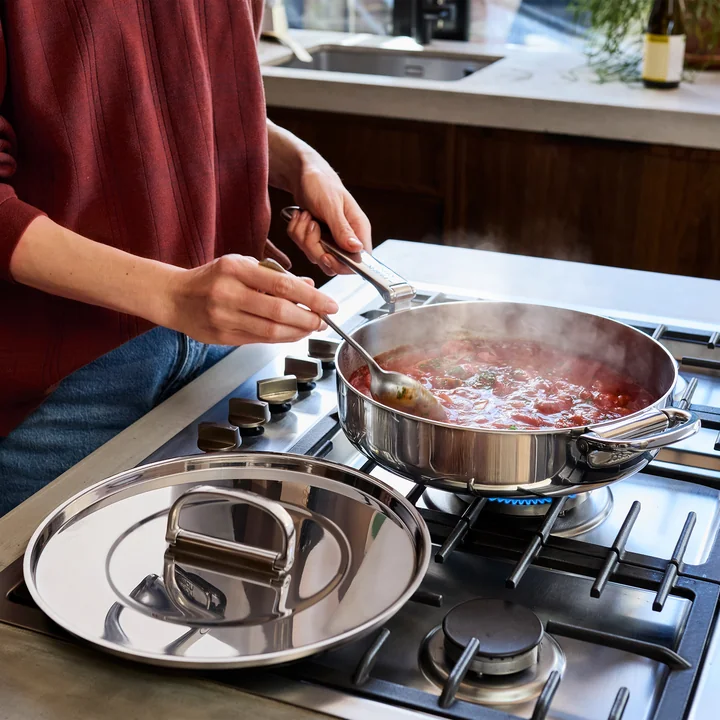 Joseph Joseph - Space Sauteuse avec couvercle, Ø 28 cm