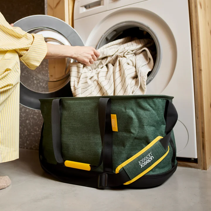 Joseph Joseph - Hold-All Panier à linge pliable, Outdoor, vert foncé