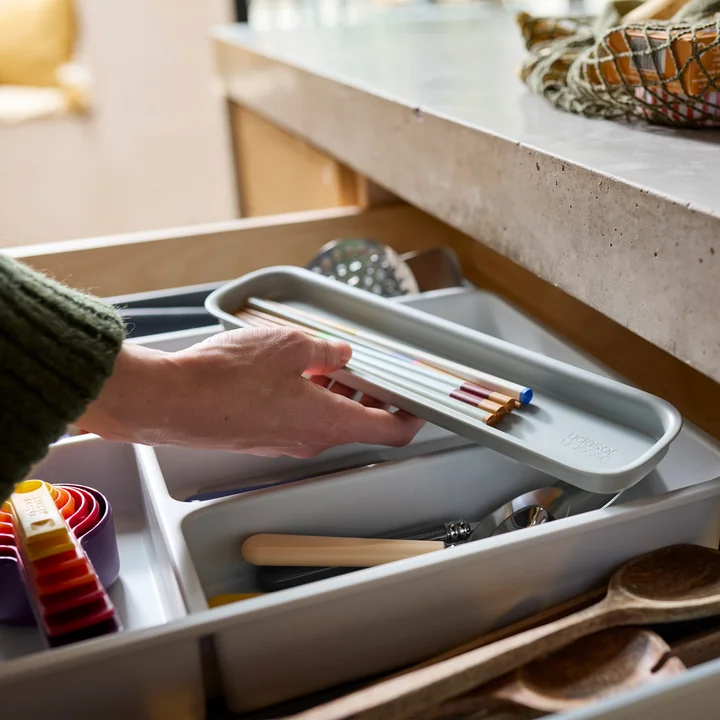 Joseph Joseph - DrawerStore Organiseur extensible (8 compartiments), light stone