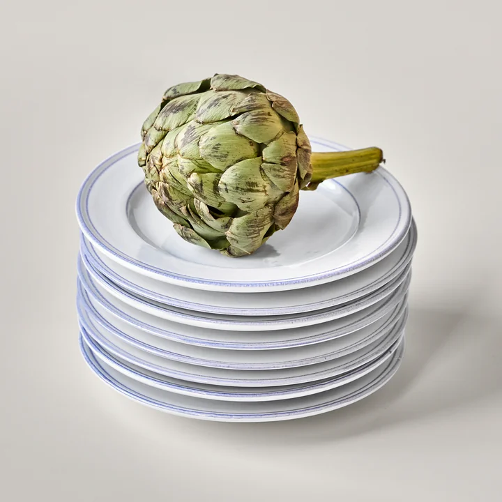 Nicolas Vahé - Bistro Assiette Ø 21 cm, bleu / blanc