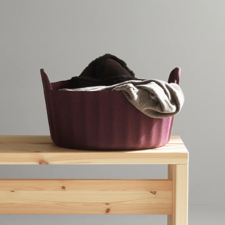 Normann Copenhagen - Colu Corbeille, bourgogne