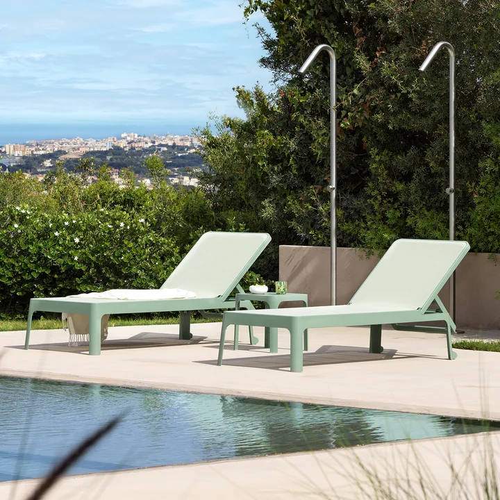 Nardi - Plano Chaise longue Outdoor, menthe / amande