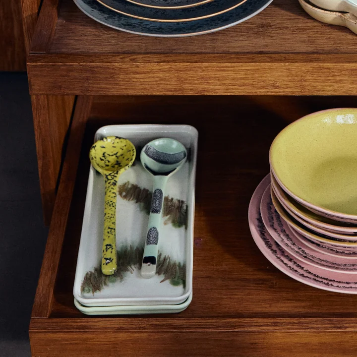 HKliving - 70's Cuillère de service, mines (set de 2)