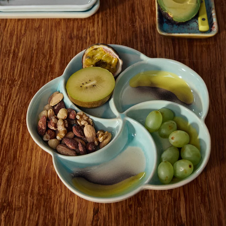 HKliving - 70's Plateau à snacks, Ø 20,3 cm, glint